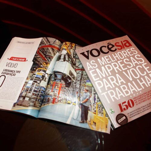 Melhor Empresa Você S/A - Volvo é reconhecida como a Melhor Empresa para se trabalhar no setor automotivo no Brasil pela quinta vez 